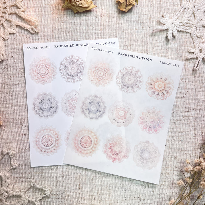 Doilies - Blush