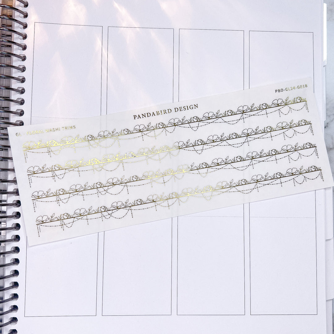 GL Floral Washi Trims