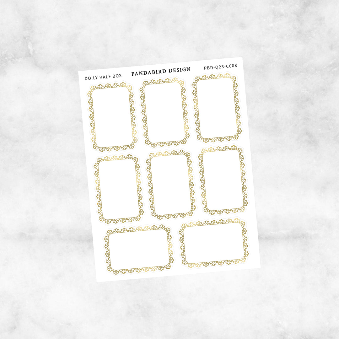Doily Half Boxes