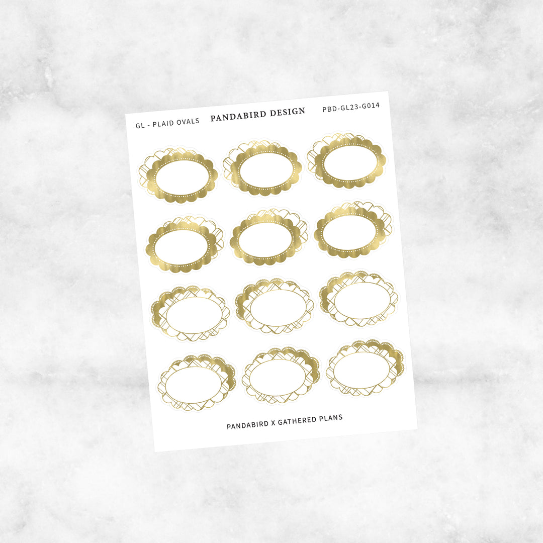 GL Plaid Ovals