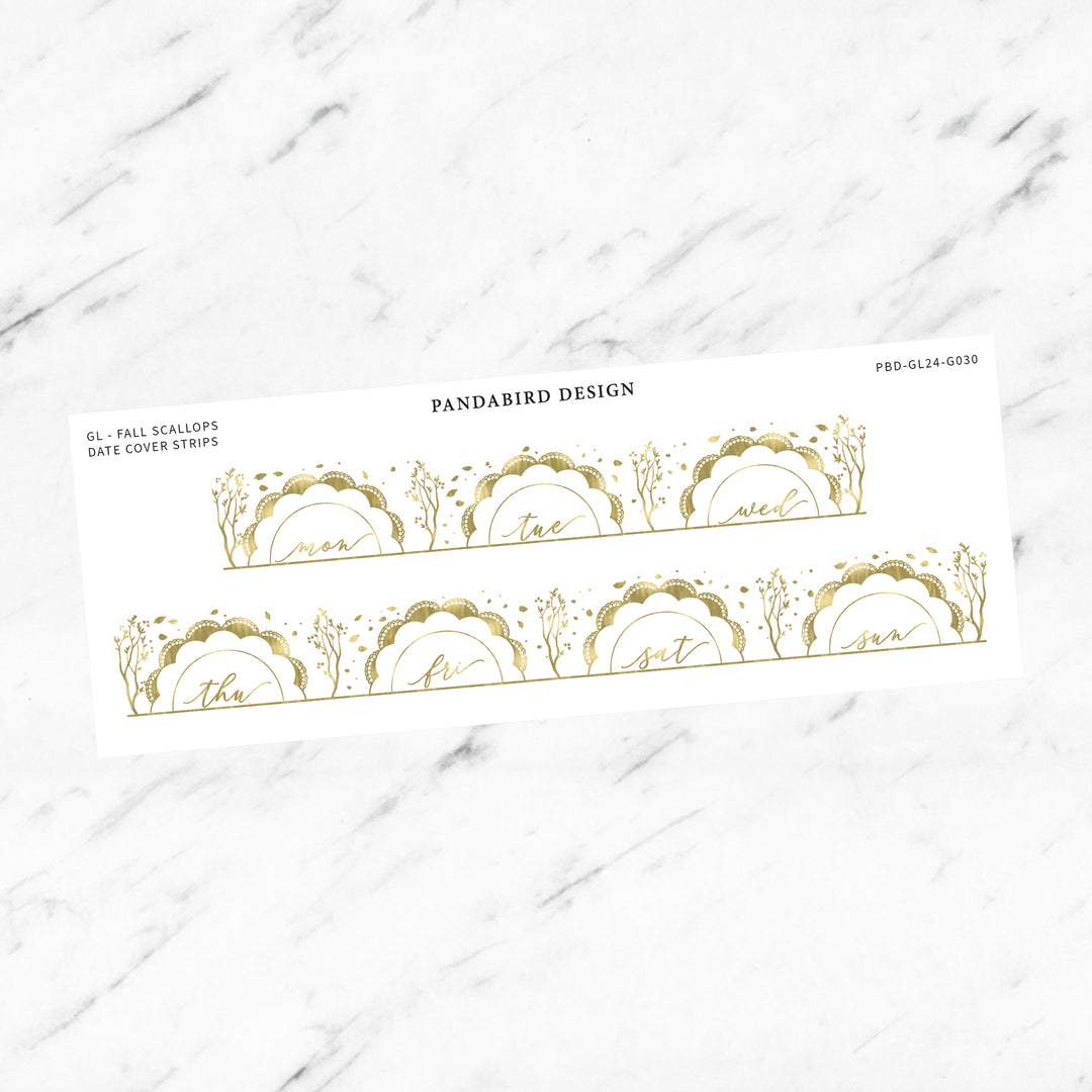 GL - Fall Scallops Date Cover Strips