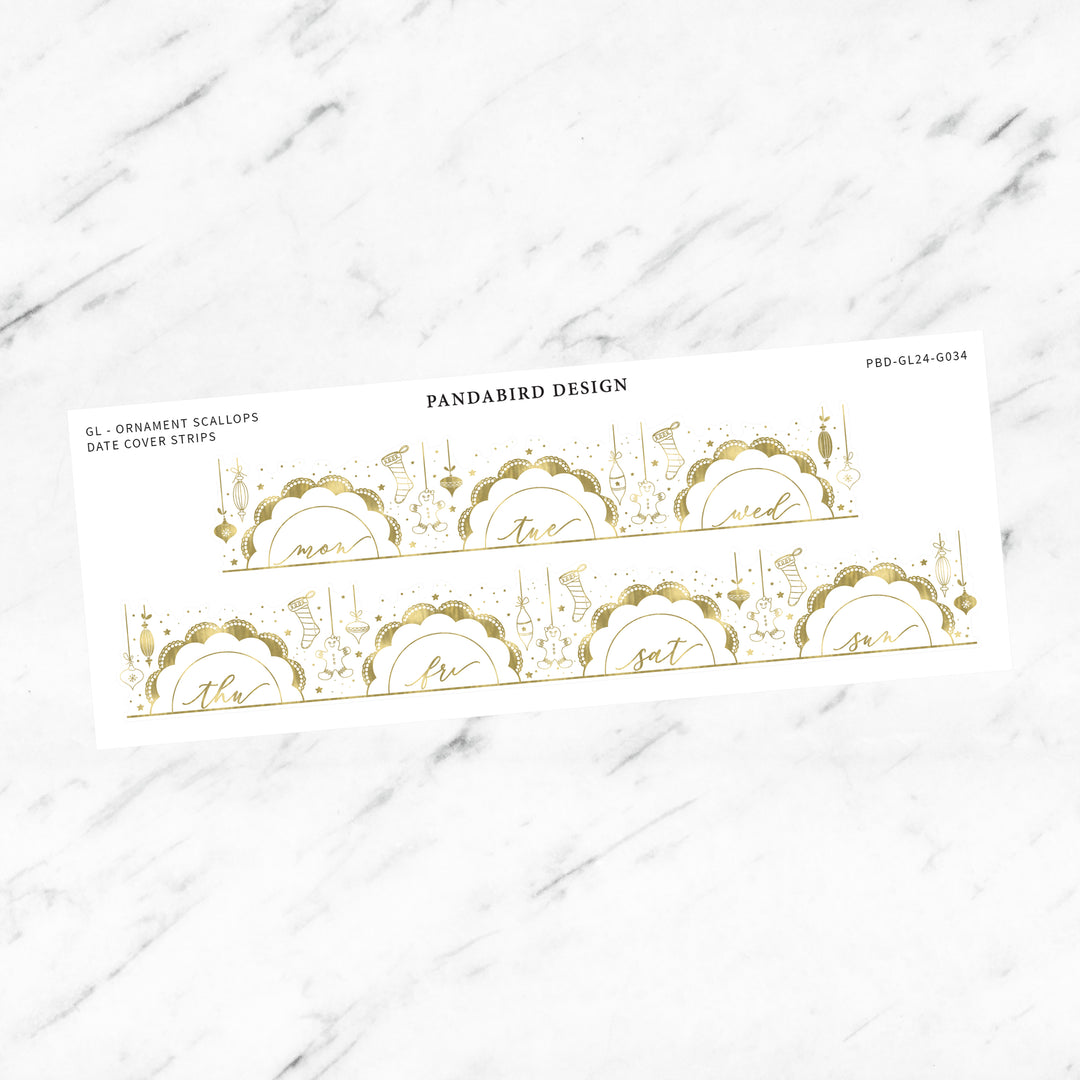 GL - Ornament Scallops Date Cover Strips