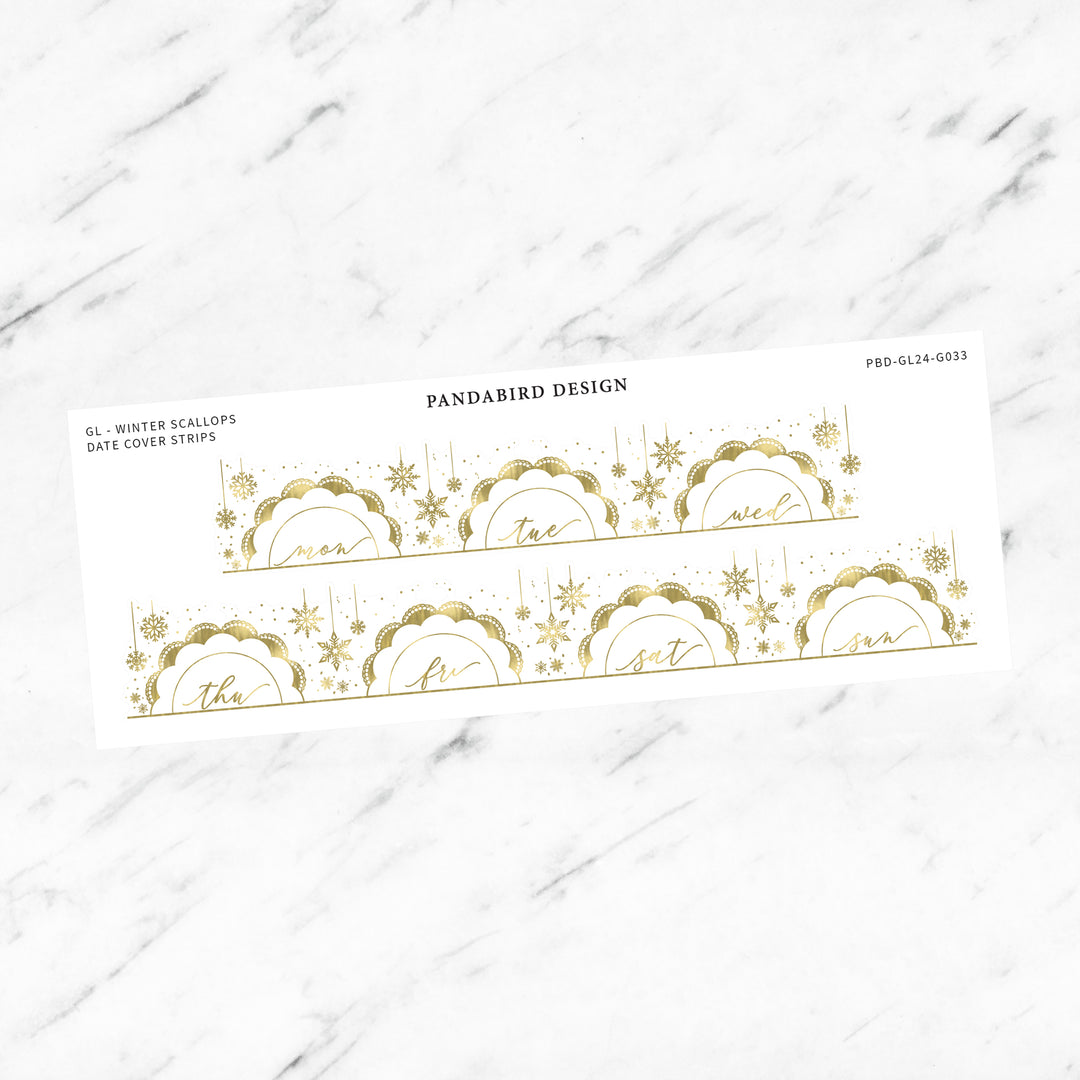 GL - Winter Scallops Date Cover Strips
