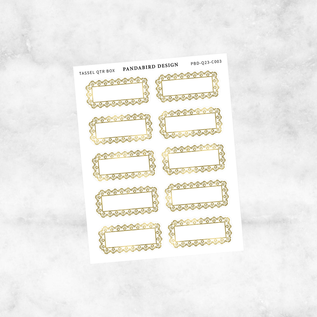 Tassel Quarter Boxes