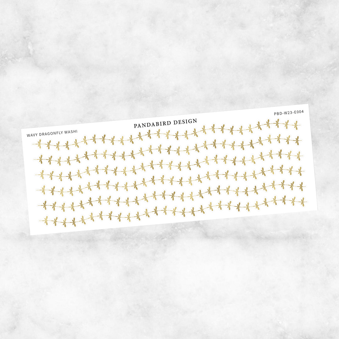 Wavy Dragonfly Washi
