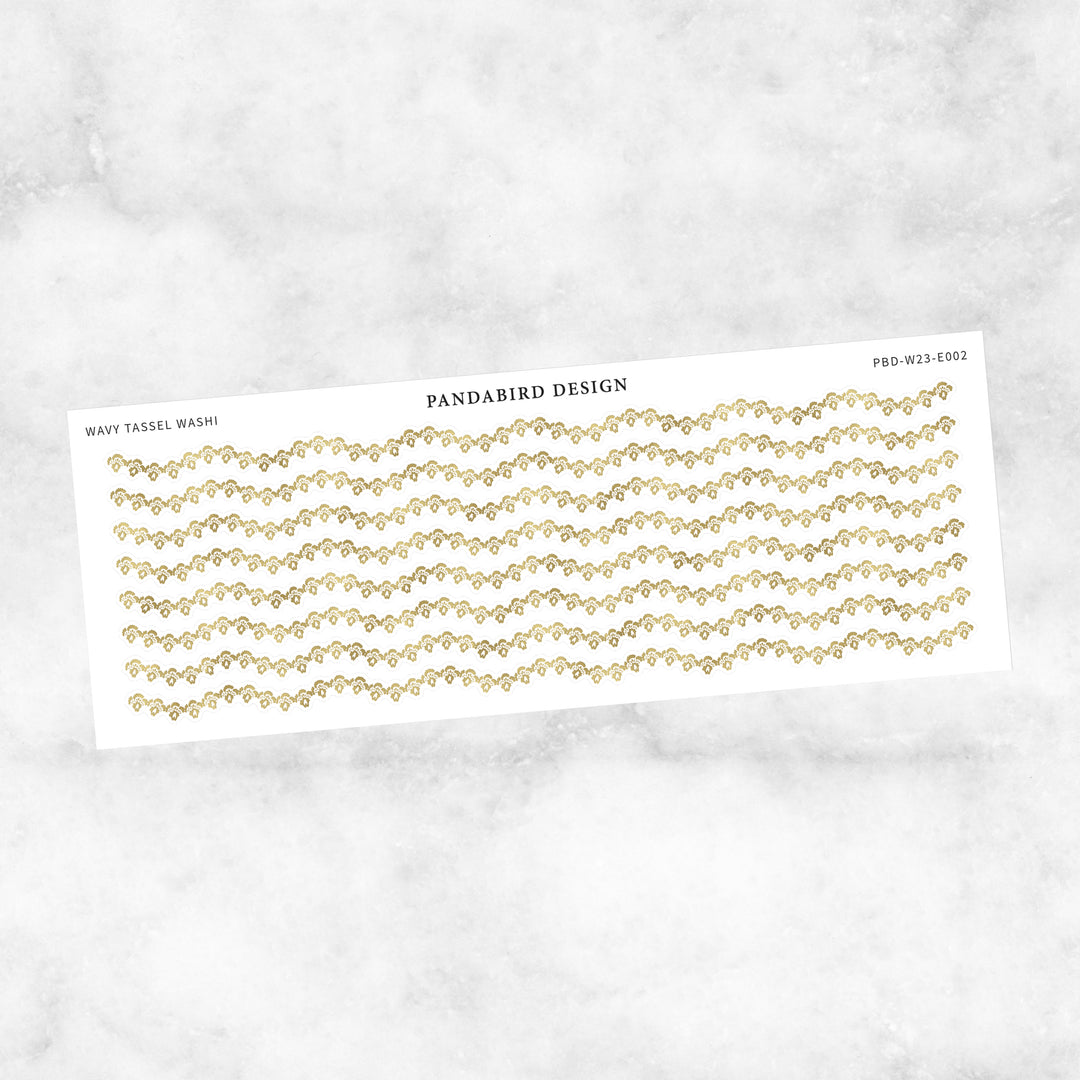 Wavy Tassel Washi